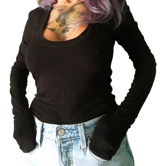 Free People Low Neck Top - Picture 3 of 15